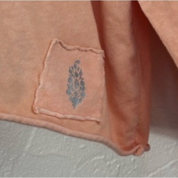 FREE PEOPLE MOVEMENT Orange Cropped Top Long Sleeve Shirt Inspire Tee Crew Neck‎ - Picture 6 of 16